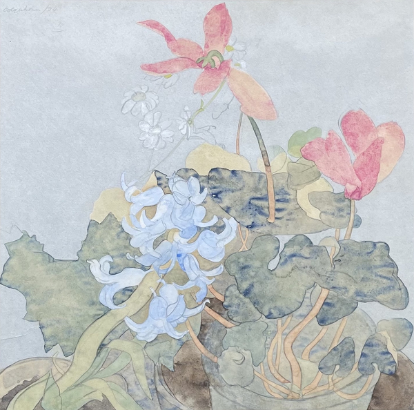 Artist Ithell Colquhoun: Hyacinth and Cyclamen