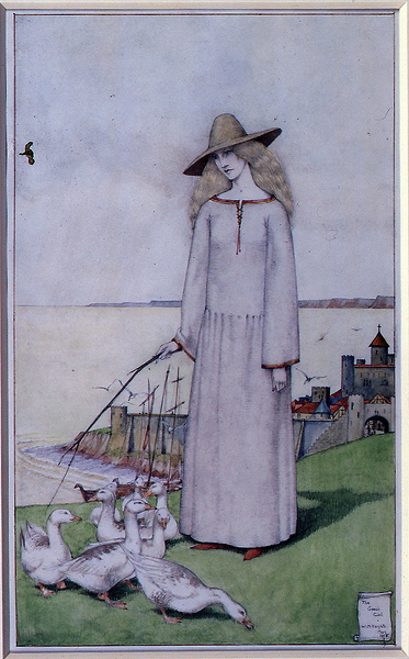 Artist Winifred Knights: The Goose Girl, 1918