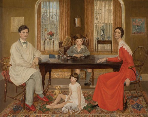 Artist Muriel Wheeler: Self and Family, 1933