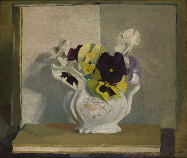 Artist Evelyn Dunbar (1906-1960): Pansies and Violas, winter 1945-46 [HMO 1013]