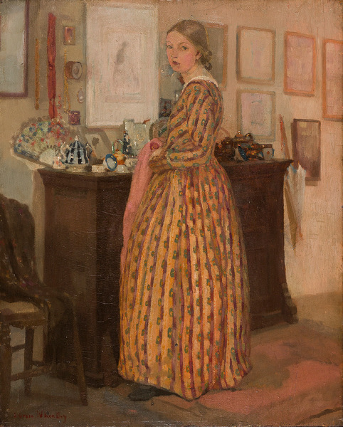 Artist Edith Grace Wheatley: The China Cupboard, 1910