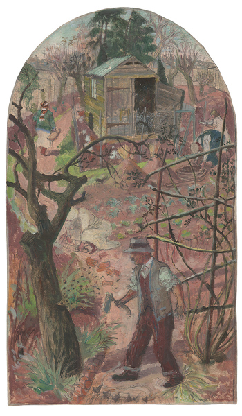 Artist Evelyn Dunbar: The Woodcutter and the Bees, spring 1933 [HMO 309]