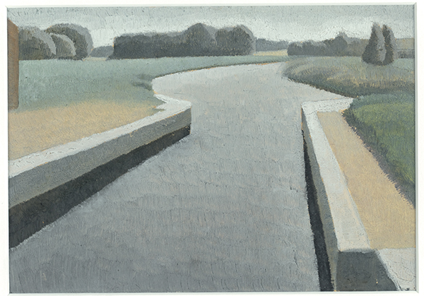 Artist Winifred Knights: Landscape at Roydon, Essex