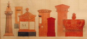 Artist Barbara Jones: Mural design for the Royal Post Office, circa 1961