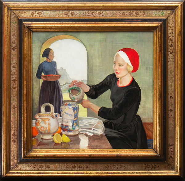 Artist Averil Mary Burleigh (1883-1949): The Still Room, 1928
