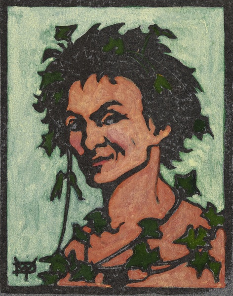 Artist Marion Wallace Dunlop: Bacchus (green ground), circa 1906