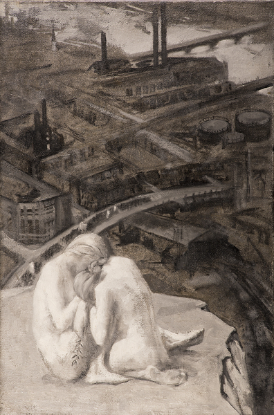 Artist Dorothea Frances MacLagan (1895-1982): An Allegory: Truth and Beauty Comforting Each Other, c.1920