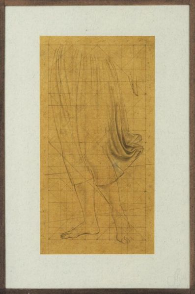 Artist Winifred Knights (1899-1947): Study for St Martin altarpiece, angel from the waist down