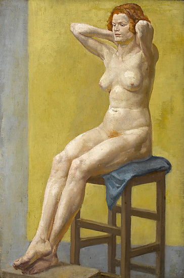 Artist Margaret Maitland Howard: Seated Nude with Red Hair