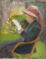 Artist Edith Granger-Taylor: Seated Woman, c. 1910