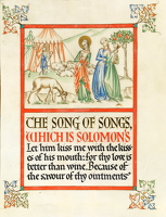 Artist Dorothy Mahoney: Song of Songs, from the Queen Mary Psalter, late 1920s