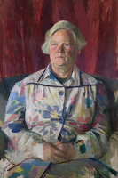 Artist Evelyn Dunbar: Portrait of a Retired Schoolmistress c.1955 [HMO 782]