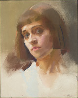 Artist Edith Granger-Taylor: Self Portrait, 1914