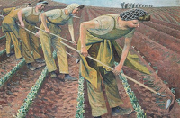 Artist Evelyn Dunbar: Singling Turnips, 1943