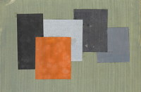 Artist Kathleen Guthrie: Original design for 5 squares, late 1960s