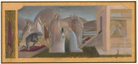 Artist Winifred Knights: Compositional study for Scenes from the Life of Saint Martin of Tours