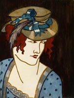 Artist Mary Adshead: Portrait a la Japonaise