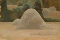 Artist Winifred Knights: Study of a haystack
