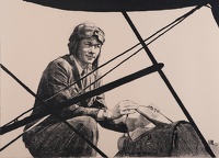 Artist Ethel Leontine Gabain: Captain Pauline Gower of the Women’s Air Transport Auxiliary, circa 1940