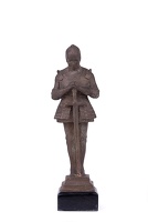 Artist Margaret Wrightson: St George - the original maquette for Cramlington War Memorial, Northumberland, circa 1922