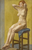 Artist Margaret Maitland Howard: Seated Nude with Red Hair